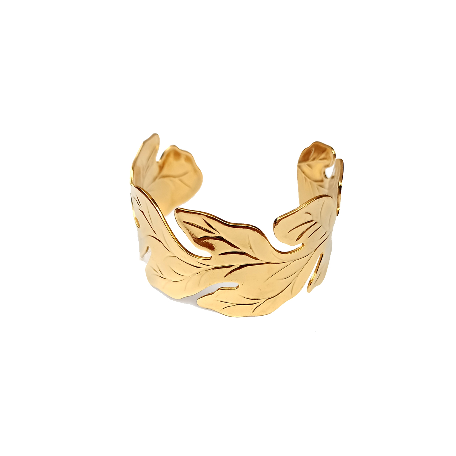 Floral Pattern Statement Bracelet