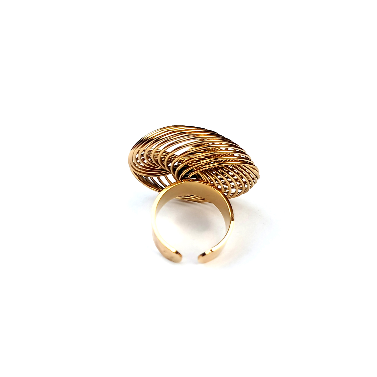 Swirl Ladies Gold Ring