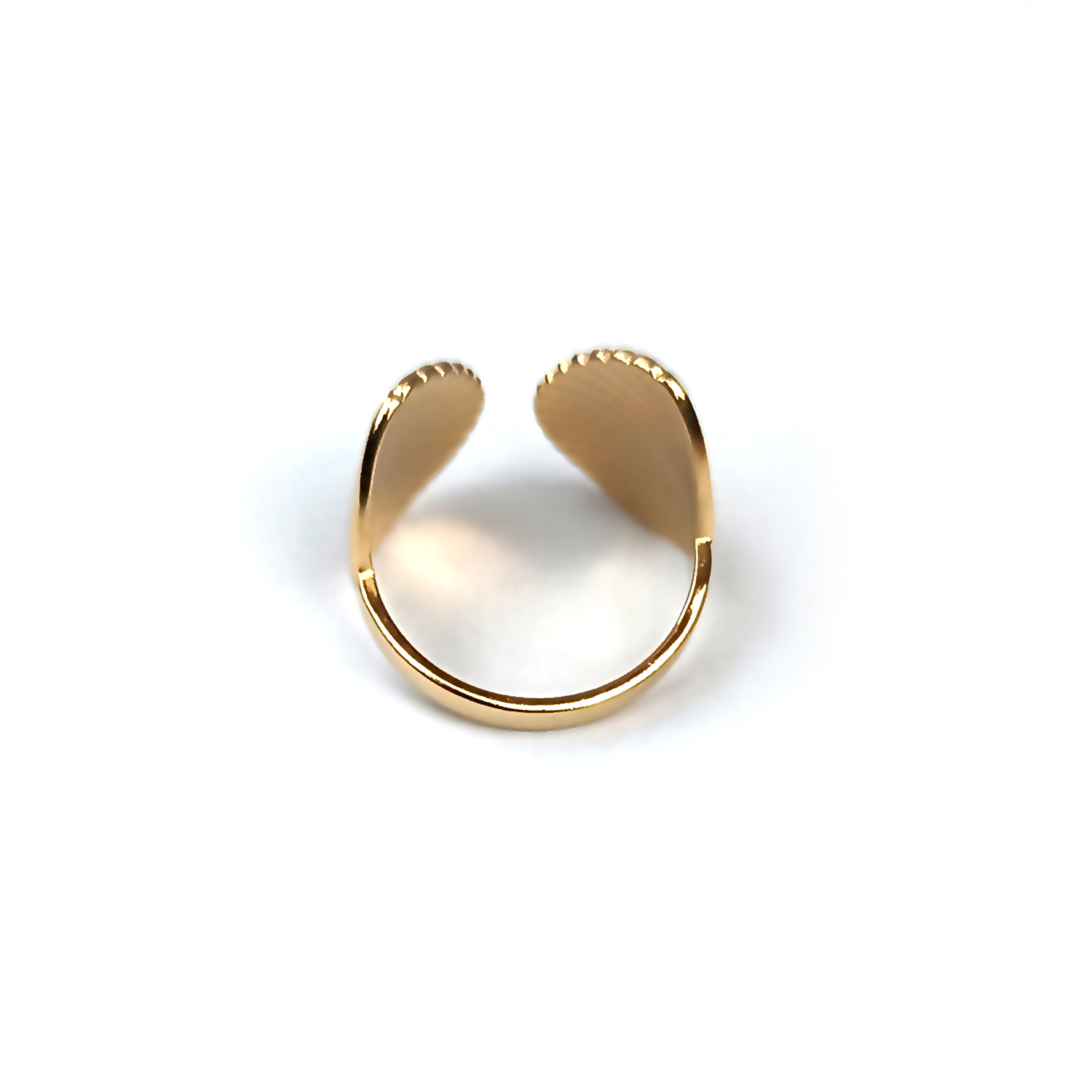 Vintage Shell Gold Ring - Image 3