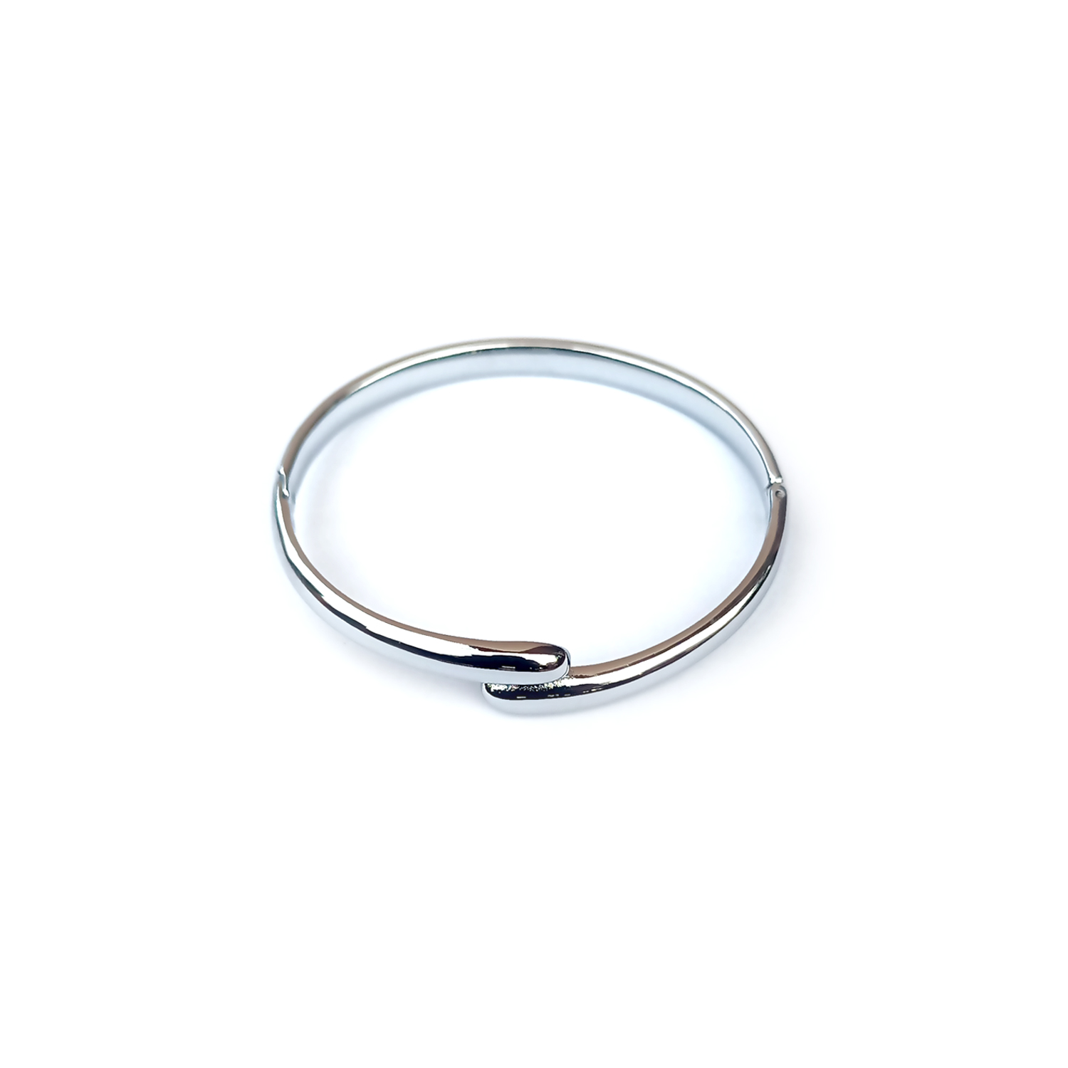 White Gold Hinged Bracelet - Image 2
