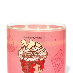 BATH & BODY WORKS CARAMEL PUMPKIN SWIRL SCENTED CANDLE