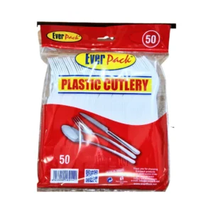 EVERPACK WHITE PLASTIC FORKS 50PCS  (1 CTN *40PKT