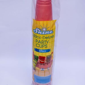 EVERPACK COLOURED CUPS 350CC RED 2L  50 PCS