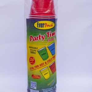 PARTY CUPS RED 500 CC  20 PKT * 50 PCS