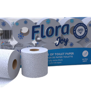 TOILET ROLL FLORA JOY UNWRAPPED PCK 10