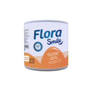 MULTI PURPOSE TOWEL FLORA SMILE ORANGE KITCHEN TOWEL PCK 6