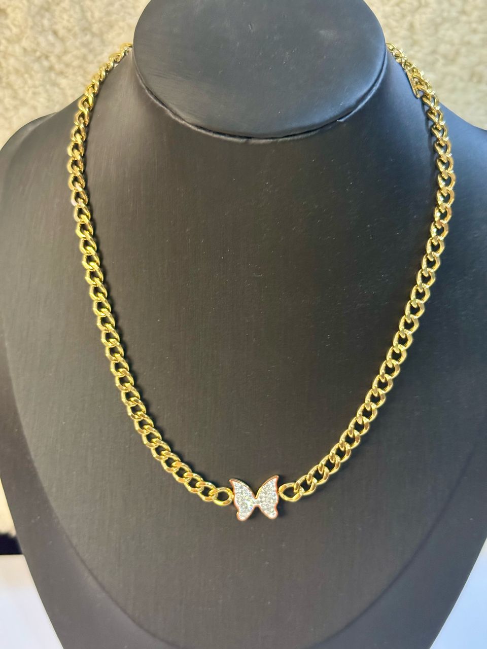 Ladies Necklace with Butterfly Pendant